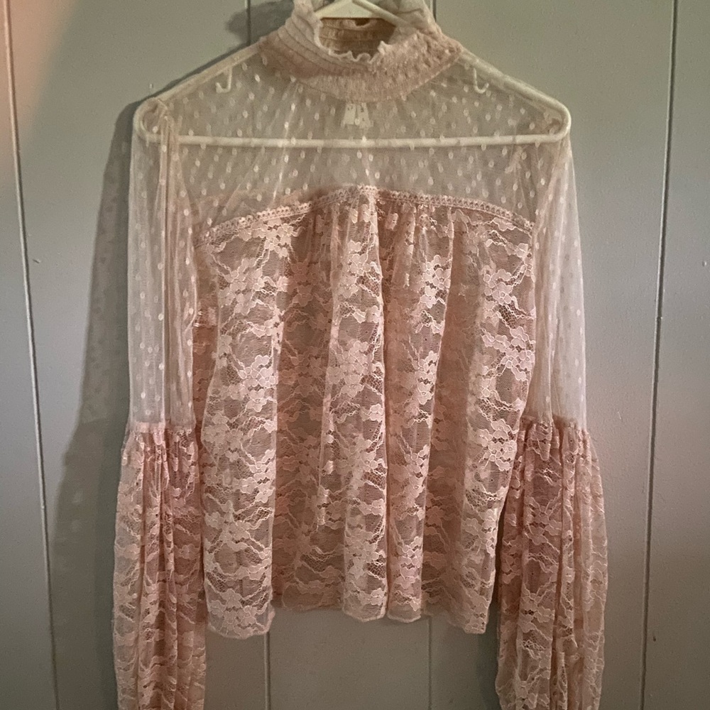 Lace dress shirt
